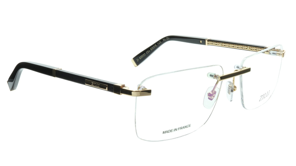 ZILLI Rimless Eyewear Made with Real Leather and High Quality Titanium