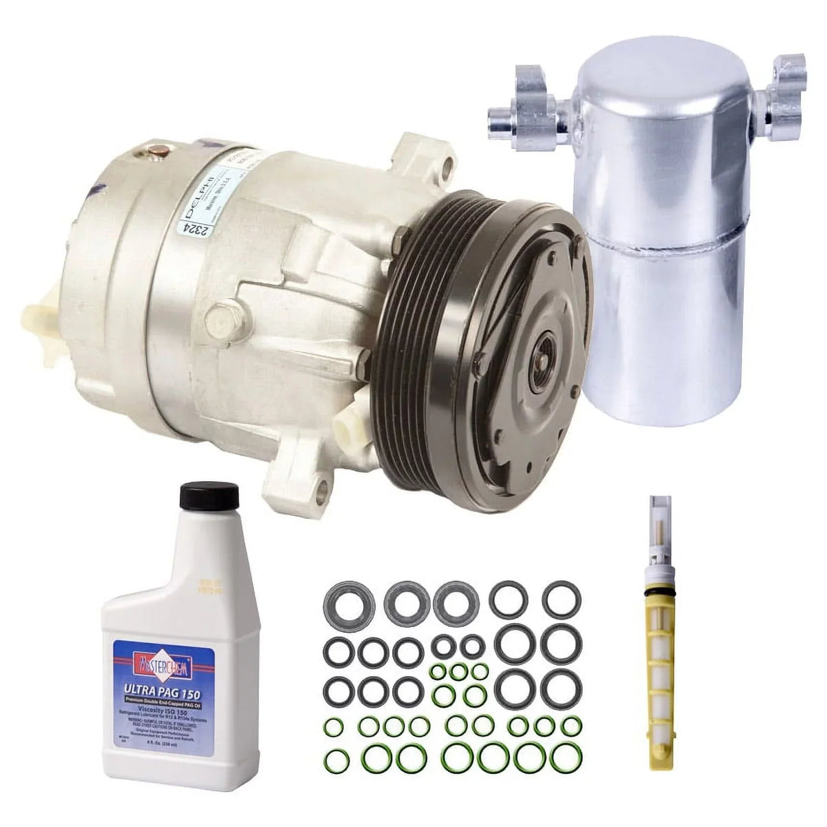 For Buick LeSabre & Pontiac Bonneville OEM AC Compressor w/ A/C Repair Kit - Buyautoparts Fits select: 2000-2005 BUICK LESABRE CUSTOM, 2000-2005 PONTIAC BONNEVILLE SE