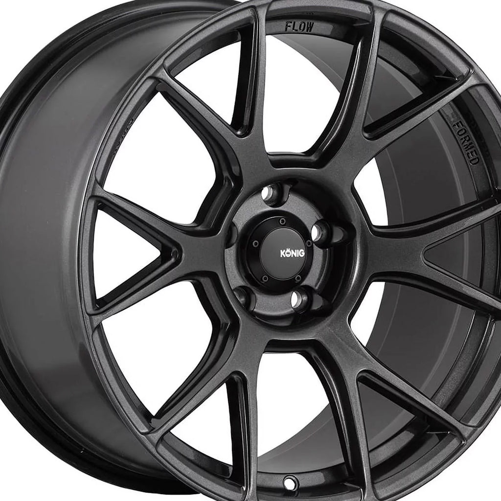 17x9 Konig 56MG Ampliform Dark Metallic Graphite Wheel 5x4.5 (40mm)
