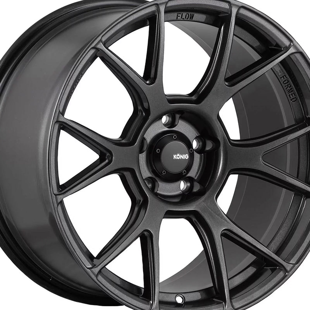 17x9 Konig 56MG Ampliform Dark Metallic Graphite Wheel 5x4.5 (40mm)
