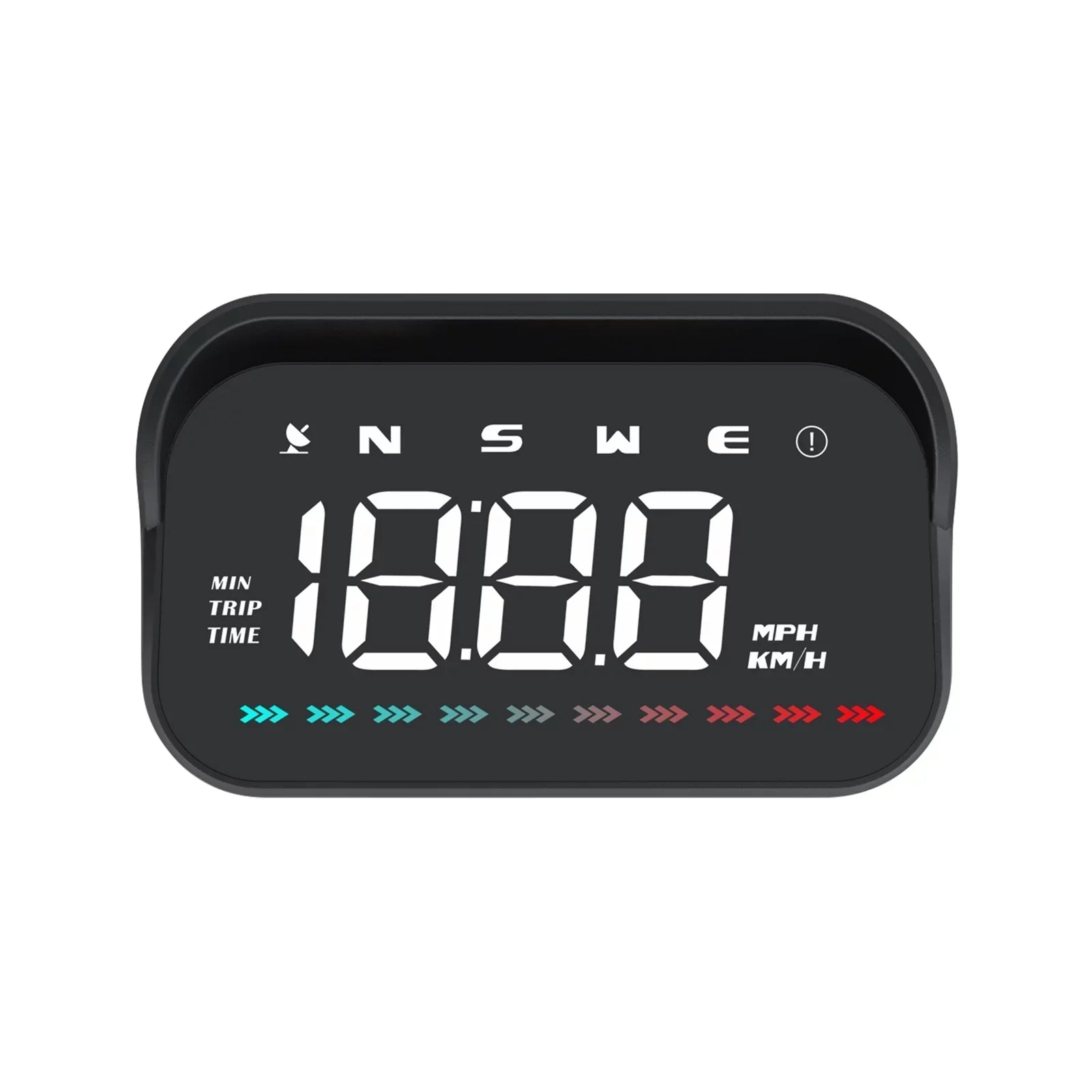 Apexeon Heads-Up Display GPS Speedometer for Car, Digital Speed & Direction, Travel Time, Distance, Ambient Light, Over-Speed Alert