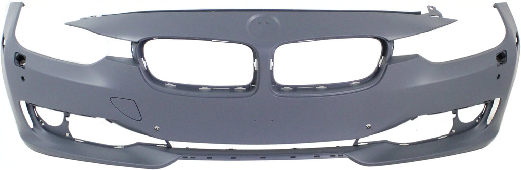 Front BUMPER COVER Compatible For BMW 3-SERIES 2012-2015 Primed with HLW PDC Holes/IPAS/Cam Modern/Luxury/Sport Line Models Sedan/Wagon