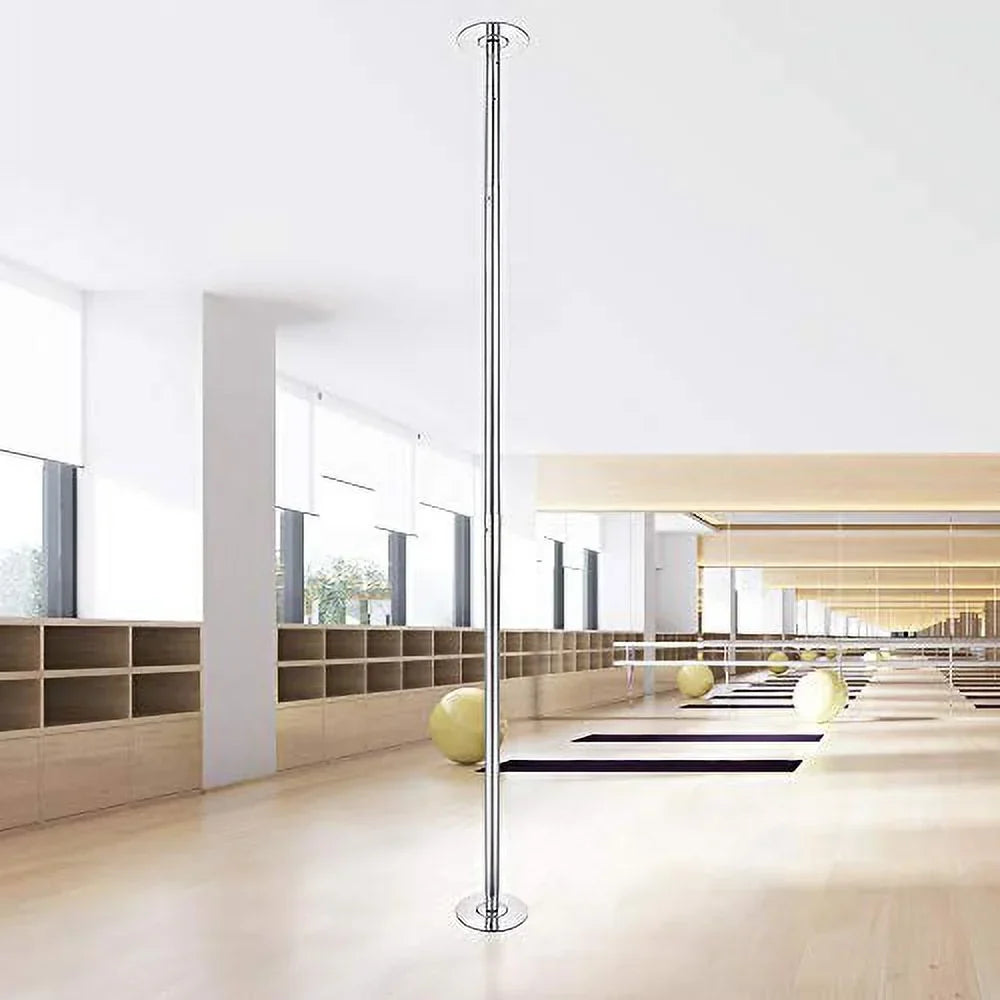 AW 9.25 FT Portable Dance Pole Kit Static Spinning Pole Dancing Pole Strip Poles for Home Removable 45mm Dance Pole Gym Party Club Exercise Fitness Silver/Black/Colorful/Gold, Max Load 1102 Lbs