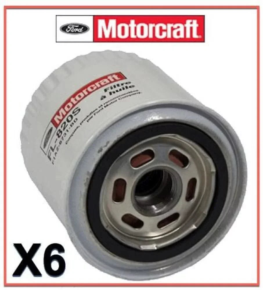 6  Engine Oil Filters Genuine FORD Motorcraft Replace OEM # FL1820S