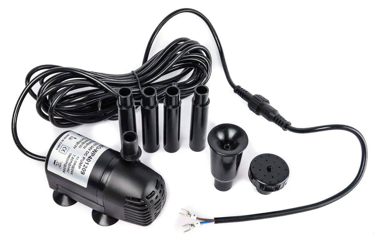 AEO 12V-24V DC Brushless Submersible Water Pump 196 GPH for Solar Fountain Hydroponics and Aquaponics