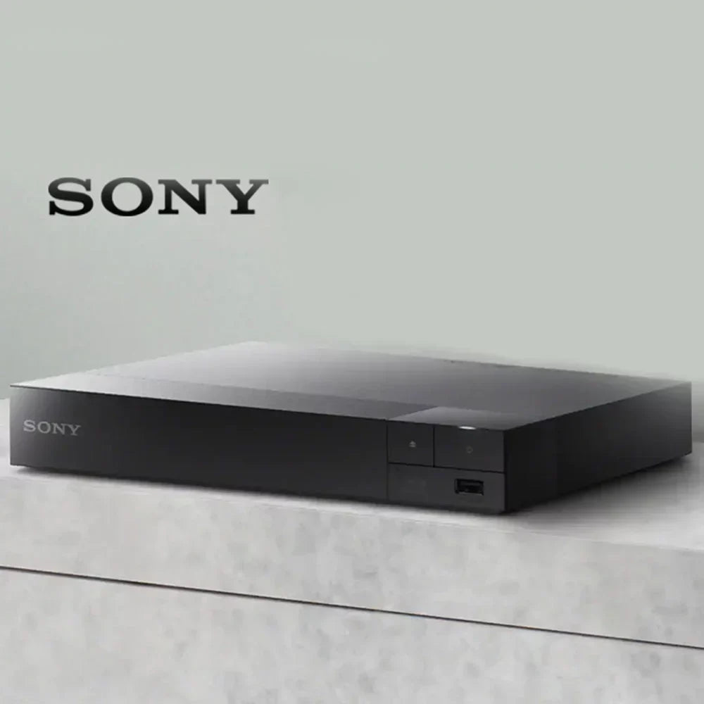 Sony Streaming Blu-Ray Disc Player with WiFi - BDP-BX370 Bundle With Deco Gear 6 ft High Speed HDMI 2.0 Cable and Microfiber TV Screen Cloth