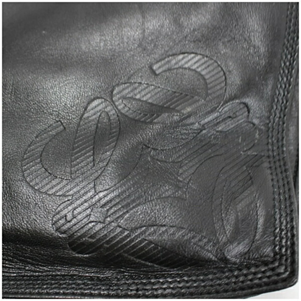 Pre-Owned LOEWE Anagram Shoulder Bag Leather Black Women's Soft (Fair)