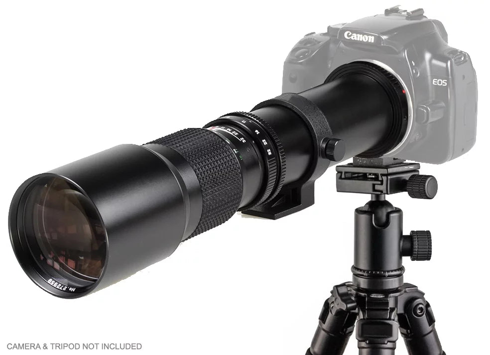 Canon EOS Rebel T3 Manual Focus High Power 1000mm Lens