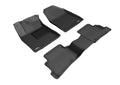 3D MAXpider KAGU Floor Mat (BLACK) compatible with HYUNDAI KONA ELECTRIC 2019-2023 - Full Set
