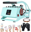 Sublimation Mug Press Machine, Tumbler Heat Press for Straight Tumblers 20OZ Mugs, Cup Baking Machine, DIY Heating Transfer Print with Temperature Time Setting,Green