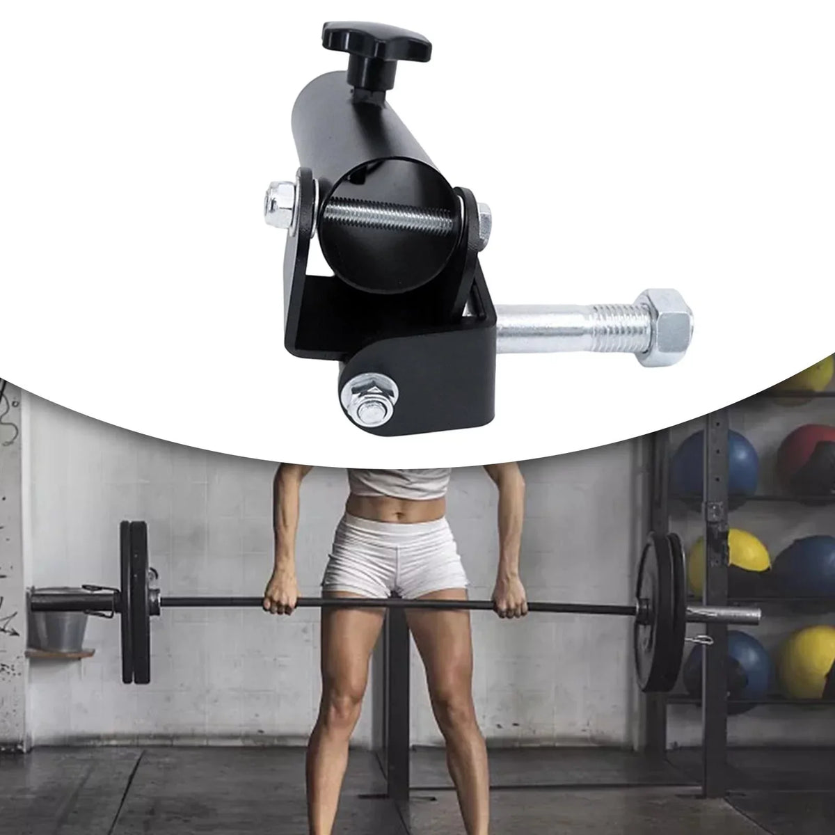 Multi Function Row Attachment Platform Full 360 Degree Swivel for Barbell