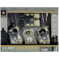 US Army 3 Piece Recon Kit 2 Walkie Talkies Binoculars Compass