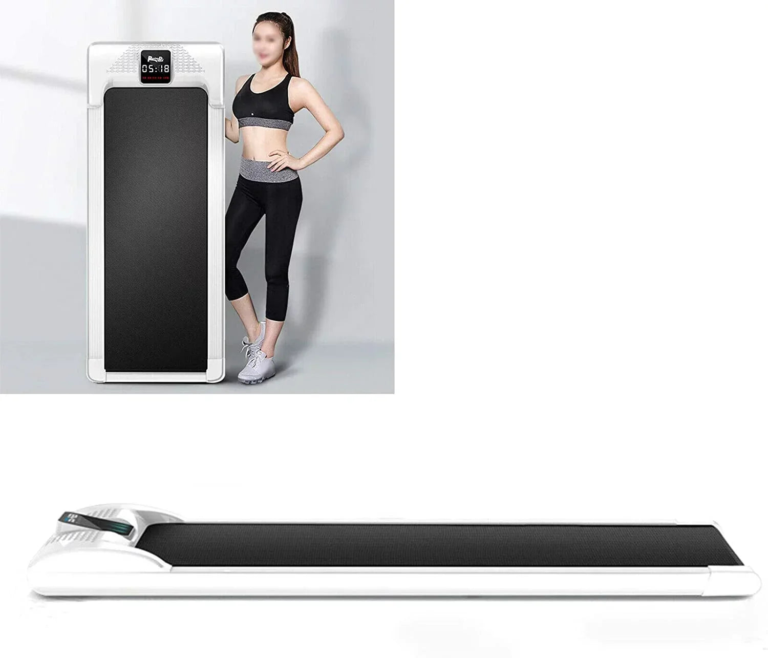 Miumaeov Portable Electric Mute Treadmill Fitness Walking Pad Home Office Running Machine