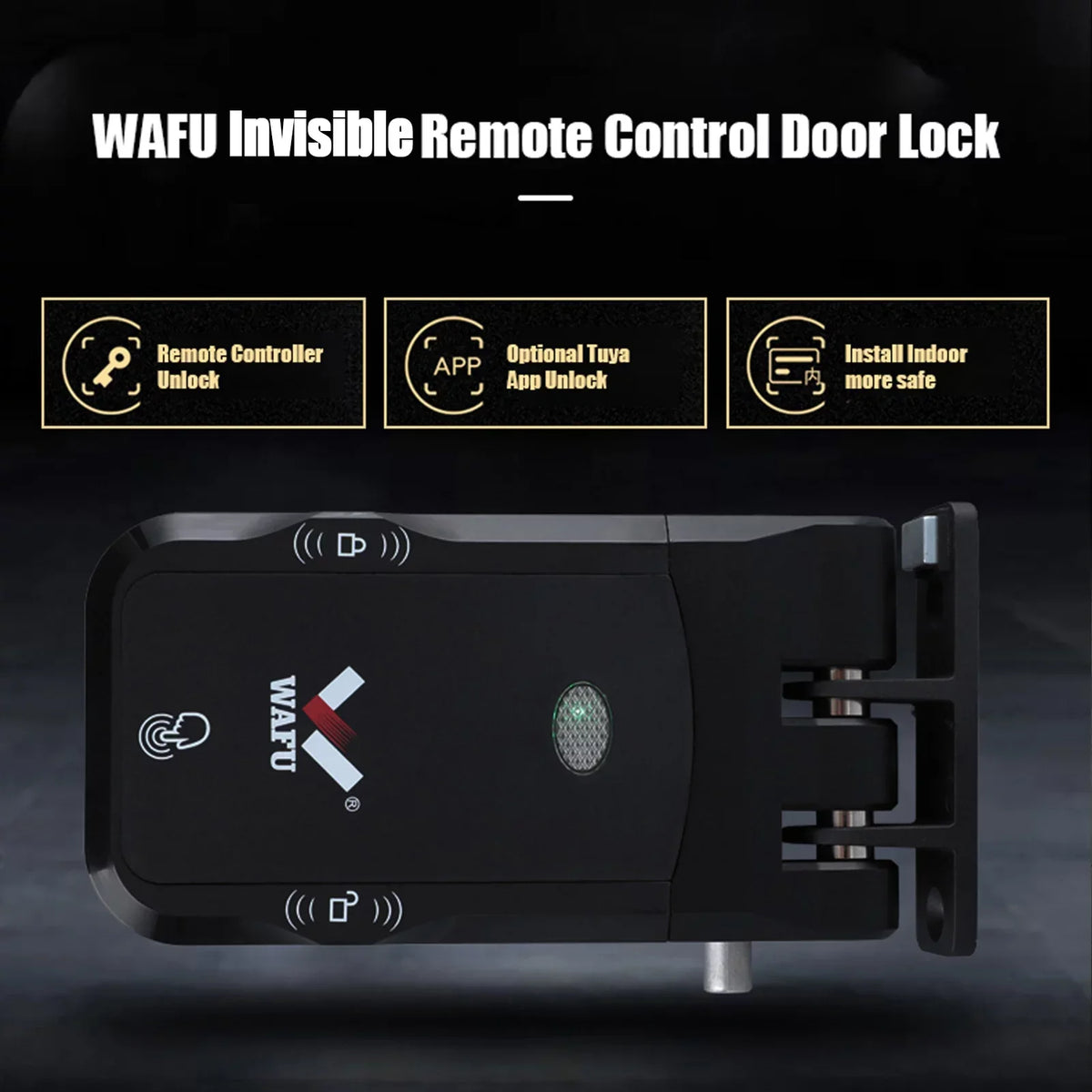 Pinnaco WAFU Smart Lock Wireless Keyless Door Lock with Remote Control
