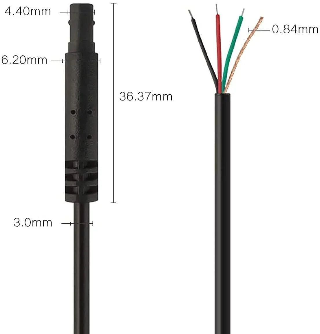 33Feet Rear Camera Extension Cord Cable (4 pin,2.5mm) for G840S / G840H / G850 / G900 / T10 Plus, not Suitable