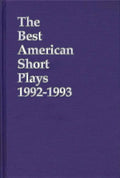 Best American Short Plays: The Best American Short Plays 1992-1993 (Hardcover)