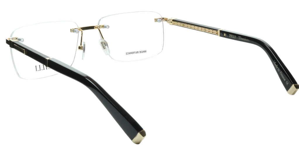 ZILLI Rimless Eyewear Made with Real Leather and High Quality Titanium