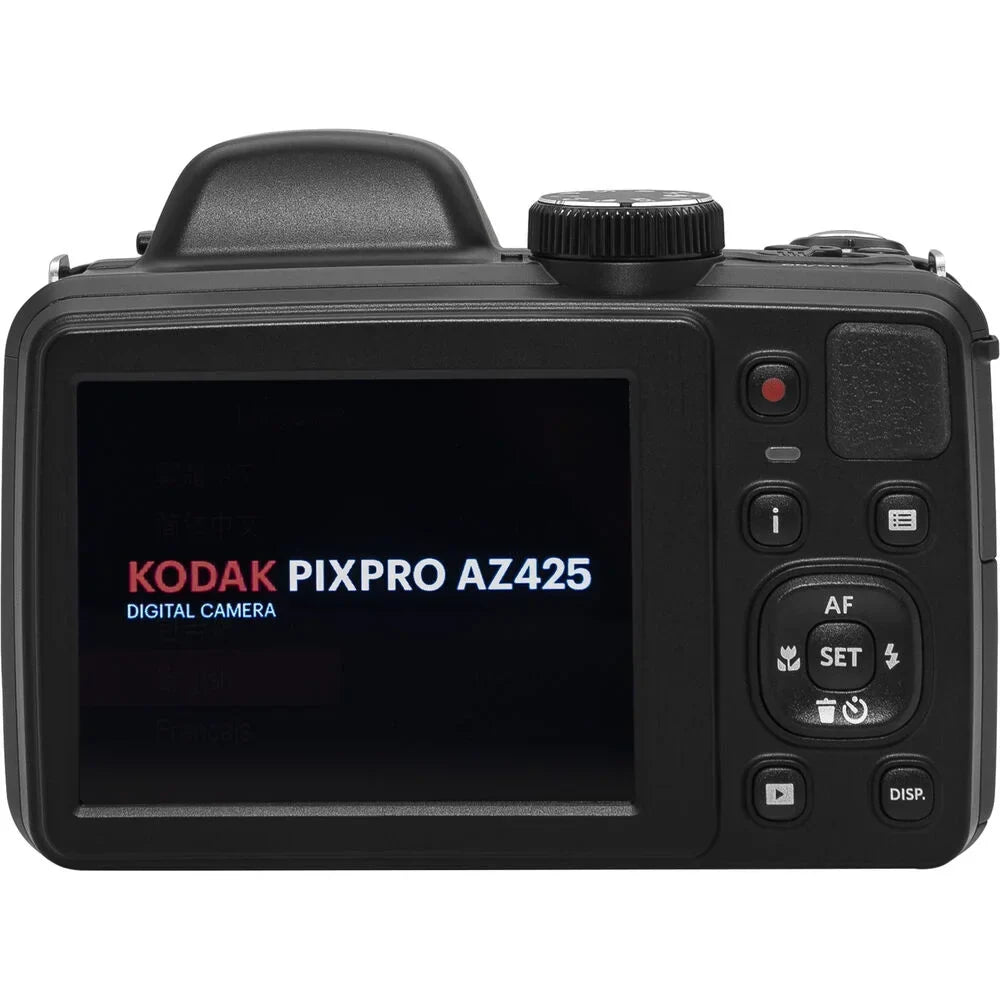 Kodak PIXPRO AZ425 Digital Camera (Black) + Extra Battery +Tripod + Case -64GB Kit
