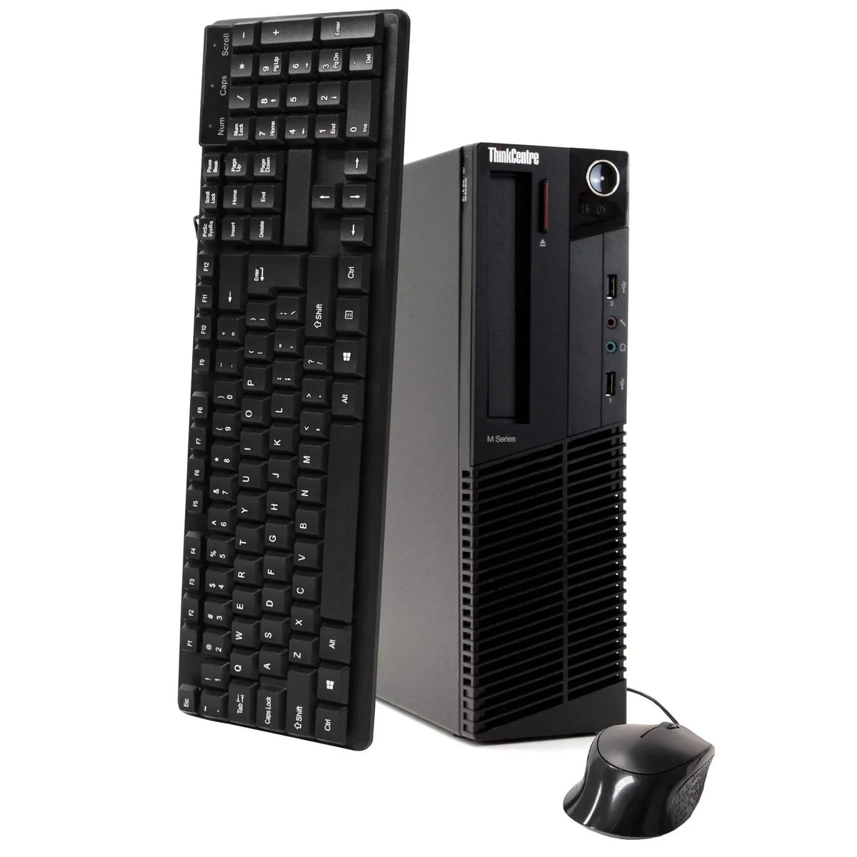 Pre-Owned Lenovo M91P Desktop Computer SFF PC Intel Core i5 3.2GHz Win10 Pro WiFi 8GB RAM 250GB HDD 19" Monitor- (Refurbished: Like New)