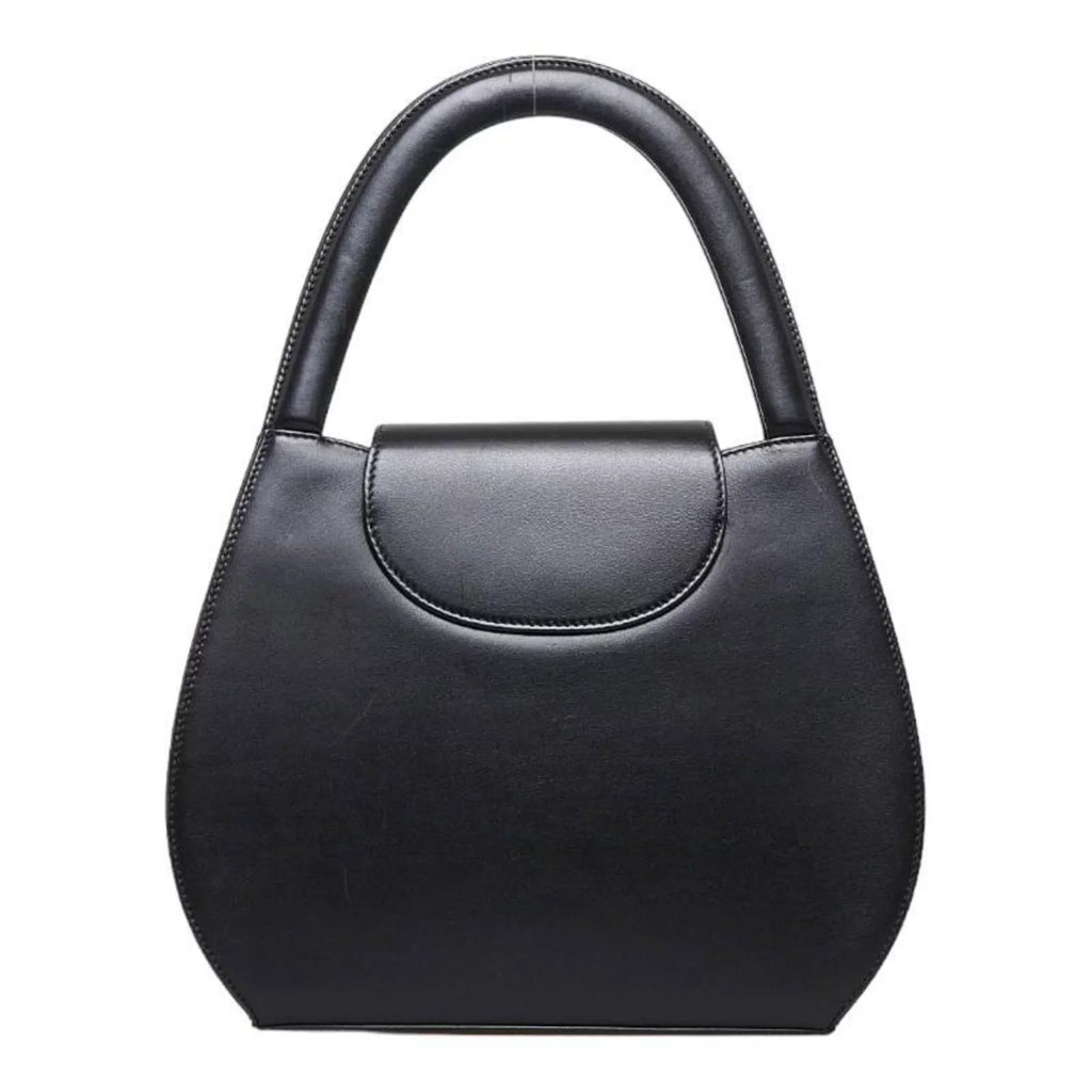 Pre-Owned Cartier Panthère handbag black gold leather ladies CARTIER (Good)