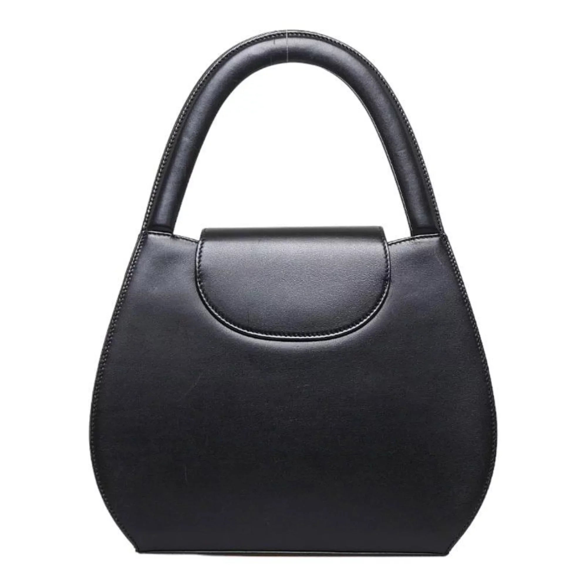 Pre-Owned Cartier Panthère handbag black gold leather ladies CARTIER (Good)