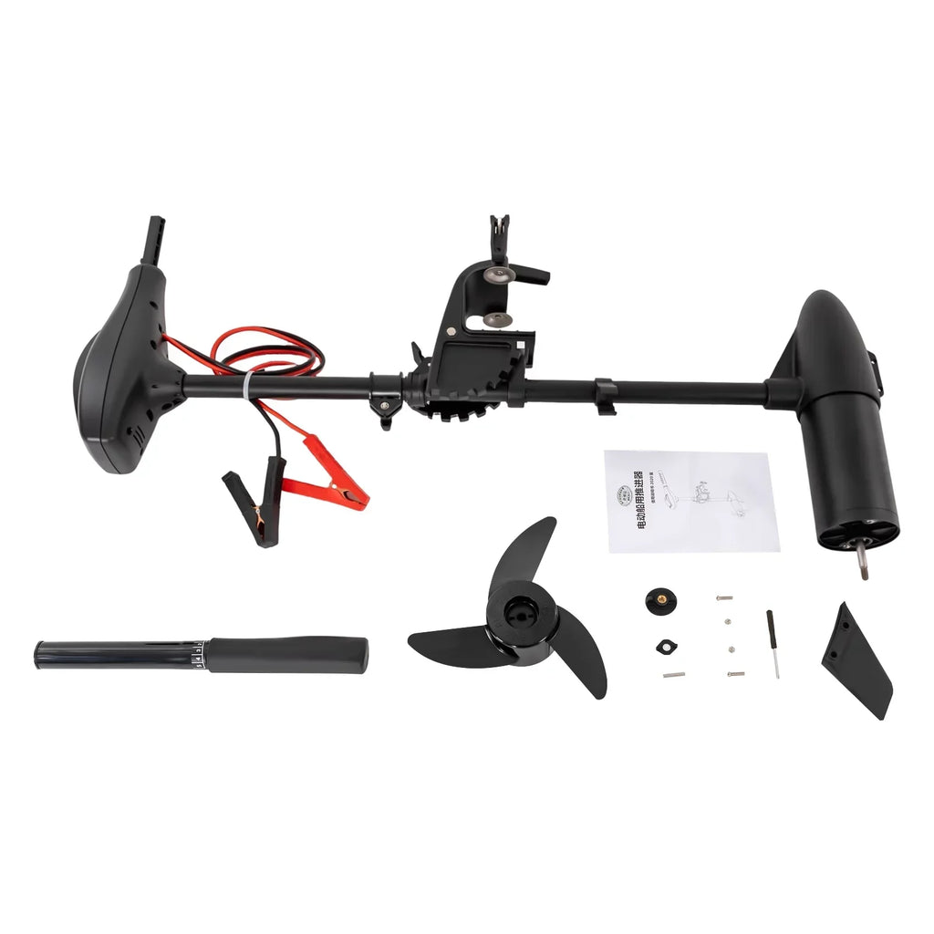 LOYALHEARTDY 58lbs Electric Outboard Motor Fishing Boat Engine Saltwater Brush Trolling Motor for Kayak Inflatable Boat