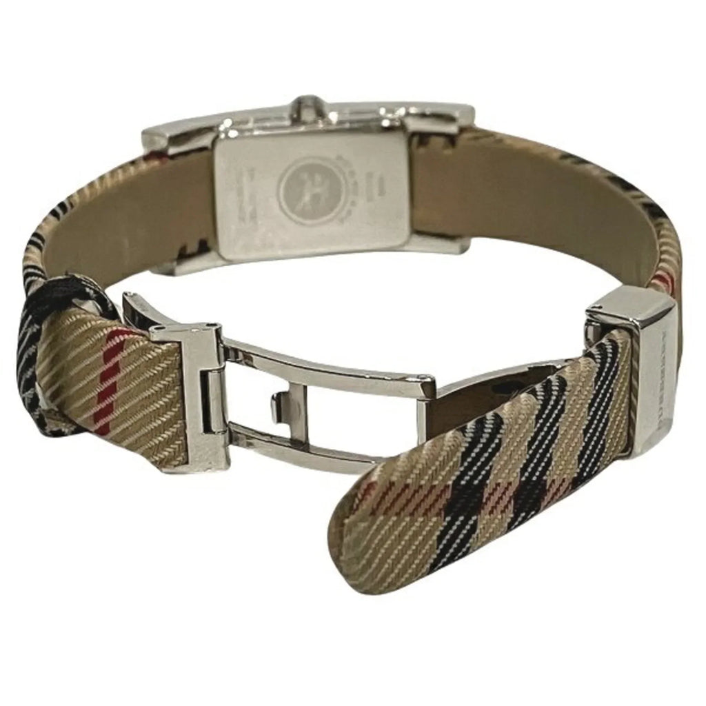 Pre-Owned Burberry BU1015 Quartz Check Square Watch Women's (Good)