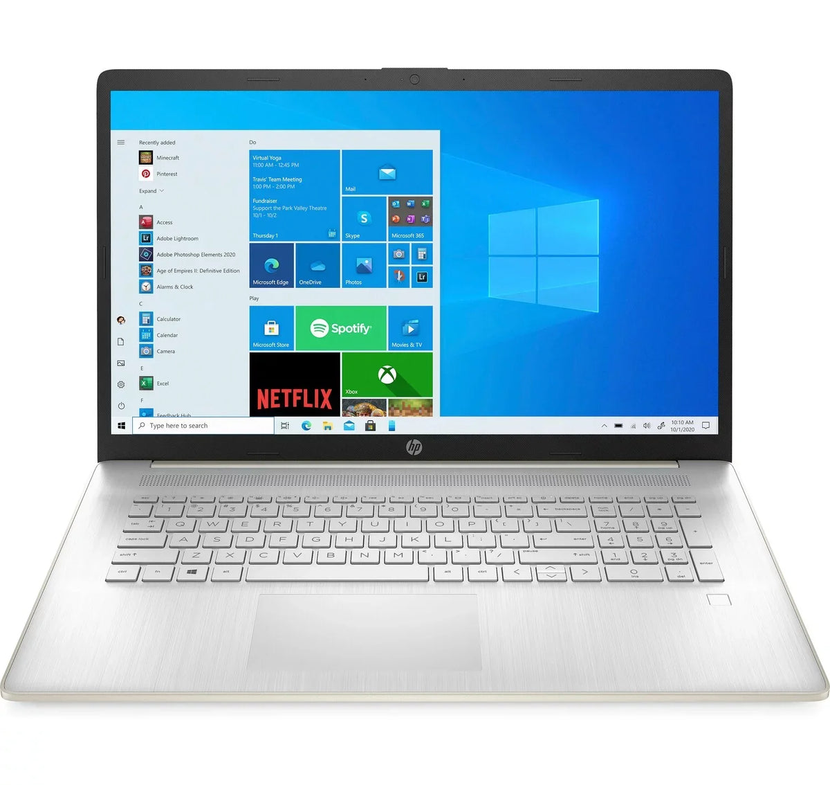 Restored HP 17CN0034DSREF 17.3" HD+ - 1600 x 900 - Intel Pentium Gold 7505 - 8GB RAM - 512GB SSD - Intel UHD Graphics - Windows 11 Home - Pale Gold - Notebook (Refurbished)