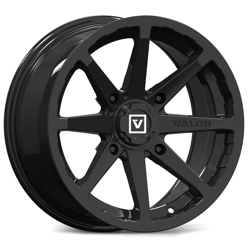 Valor V01 15" Wheels Black 33" Outlaw Max Tires Sportsman RZR Ranger