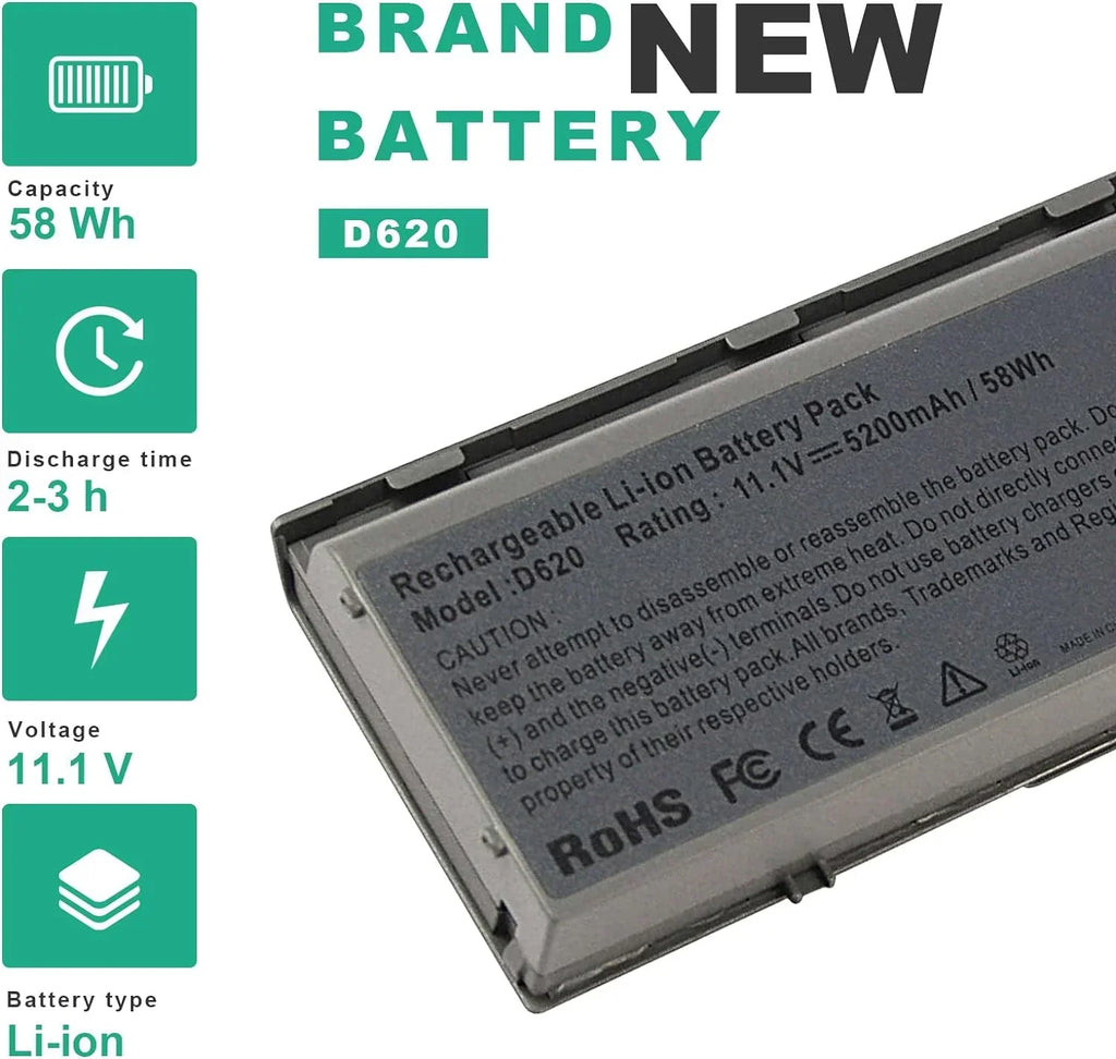 Fancy Buying Laptop y for Dell Latitude D620 D630 D630C D630N D631 D640 PC764, JD634, 312-0383, 451-10298 P/N's: