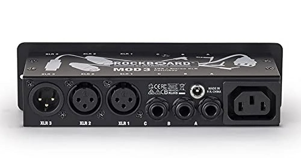 Rockboard RBO B MOD 3 V2 RockBoard Module 3 V2 with XLR, TRS for Vocal