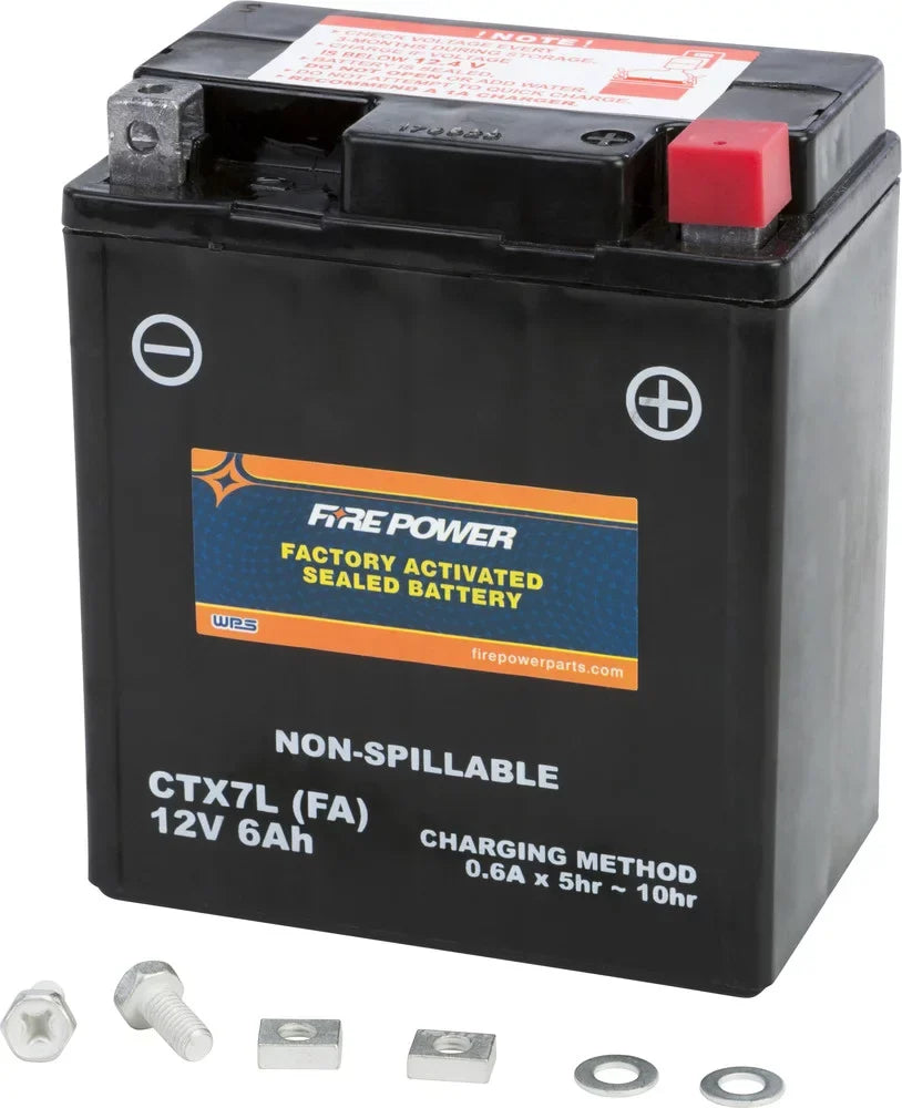 Fire Power Sealed Factory Activated Battery CTX7L-BS (FA) Compatible With Honda CB300FA ABS 2017