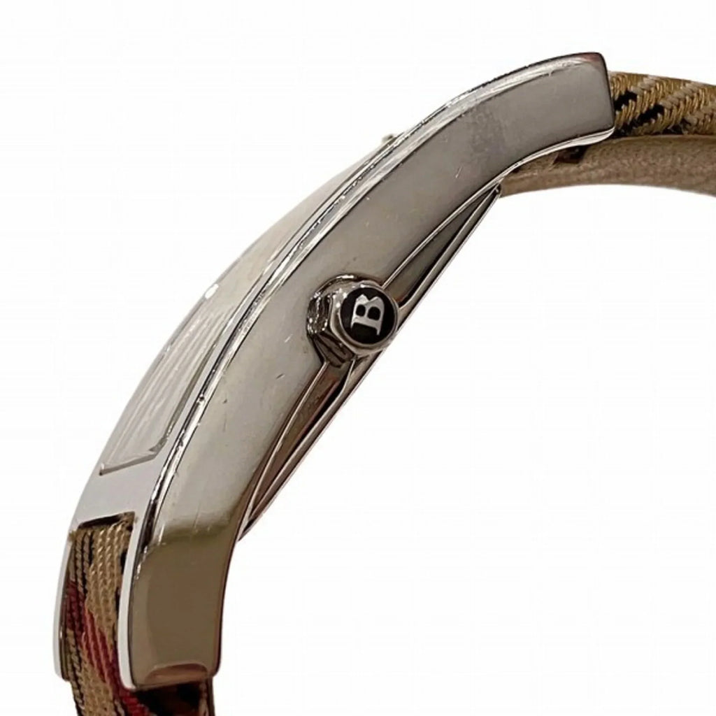 Pre-Owned Burberry BU1015 Quartz Check Square Watch Women's (Good)