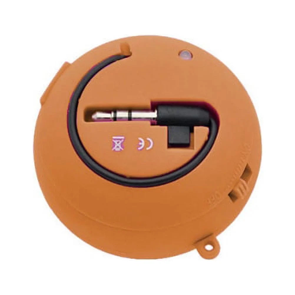 Portable Wired Speaker for Moto G Power (2022) Phone - Audio Multimedia Rechargeable Orange A7Q Compatible With Motorola Moto G Power (2022)