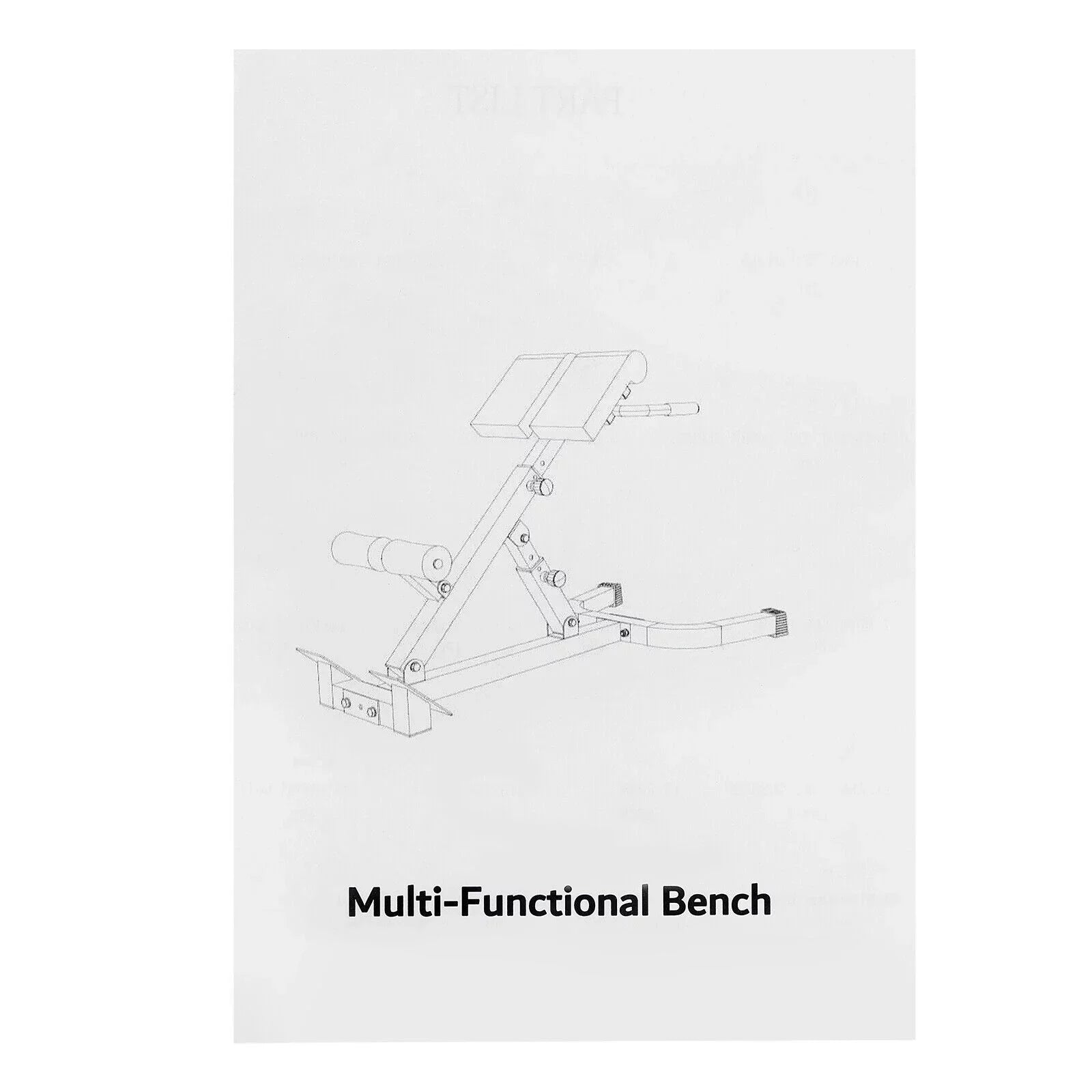 Roman Chair Back Extension Machine Hyperextension Bench with Angle Height Adjust