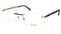 ZILLI Rimless Eyewear Made with Real Leather and High Quality Titanium