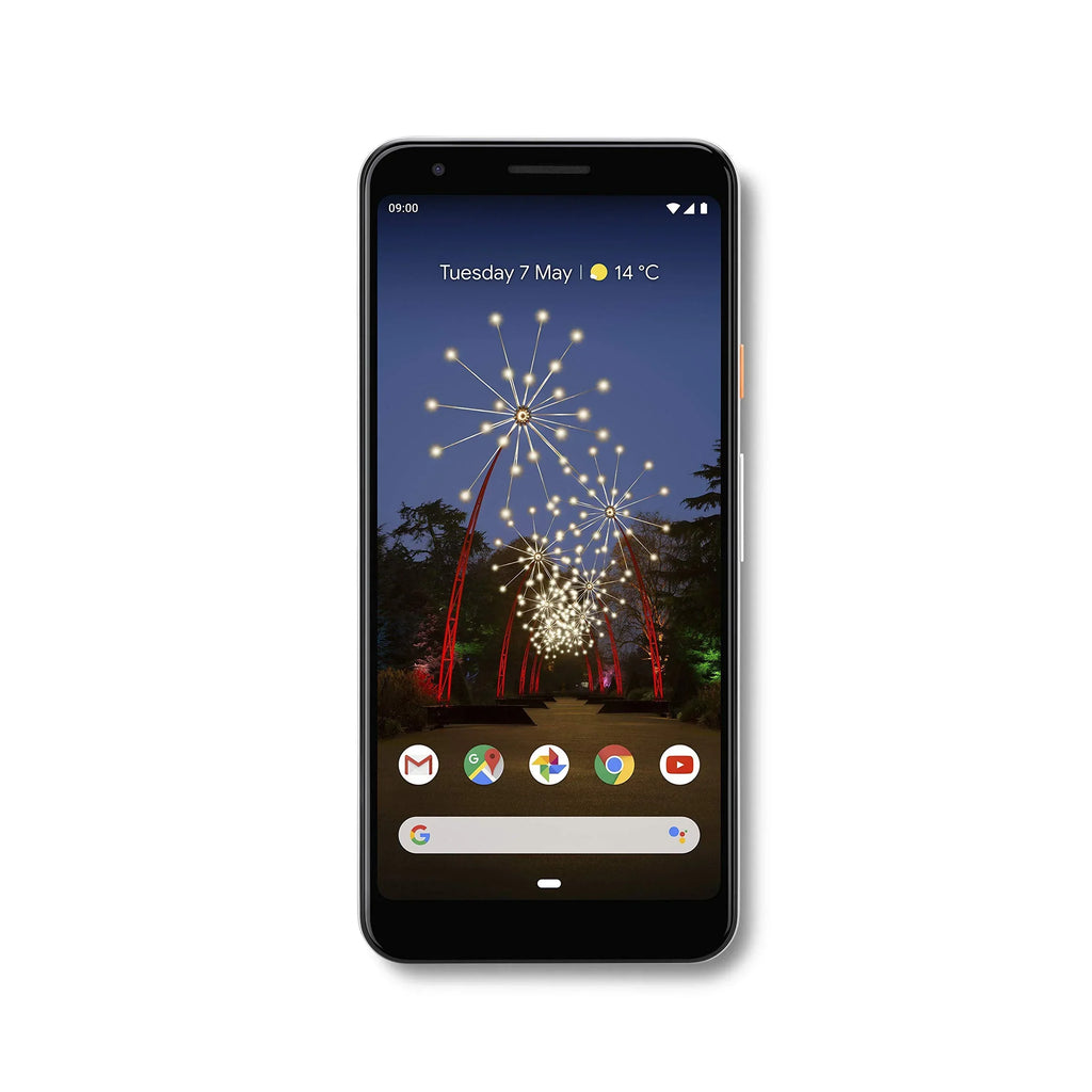 Pre-Owned Google Pixel 3A (2019) G020F 64GB (5.6" inch, GSM, 4G/LTE, CDMA) Factory Unlocked Smartphone - International Version (Clearly White) (Refurbished)