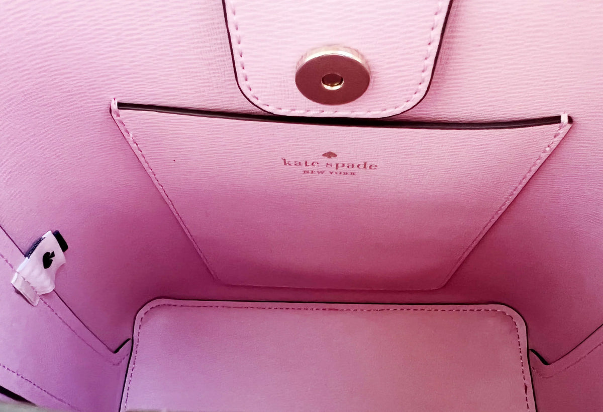 Kate Spade Darcy Small Bucket Bag Crossbody Bikini Pink Leather