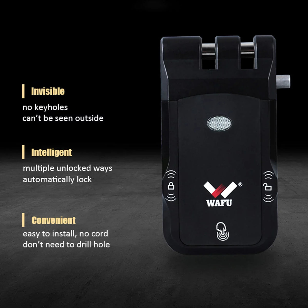 Pinnaco WAFU Smart Lock Wireless Keyless Door Lock with Remote Control