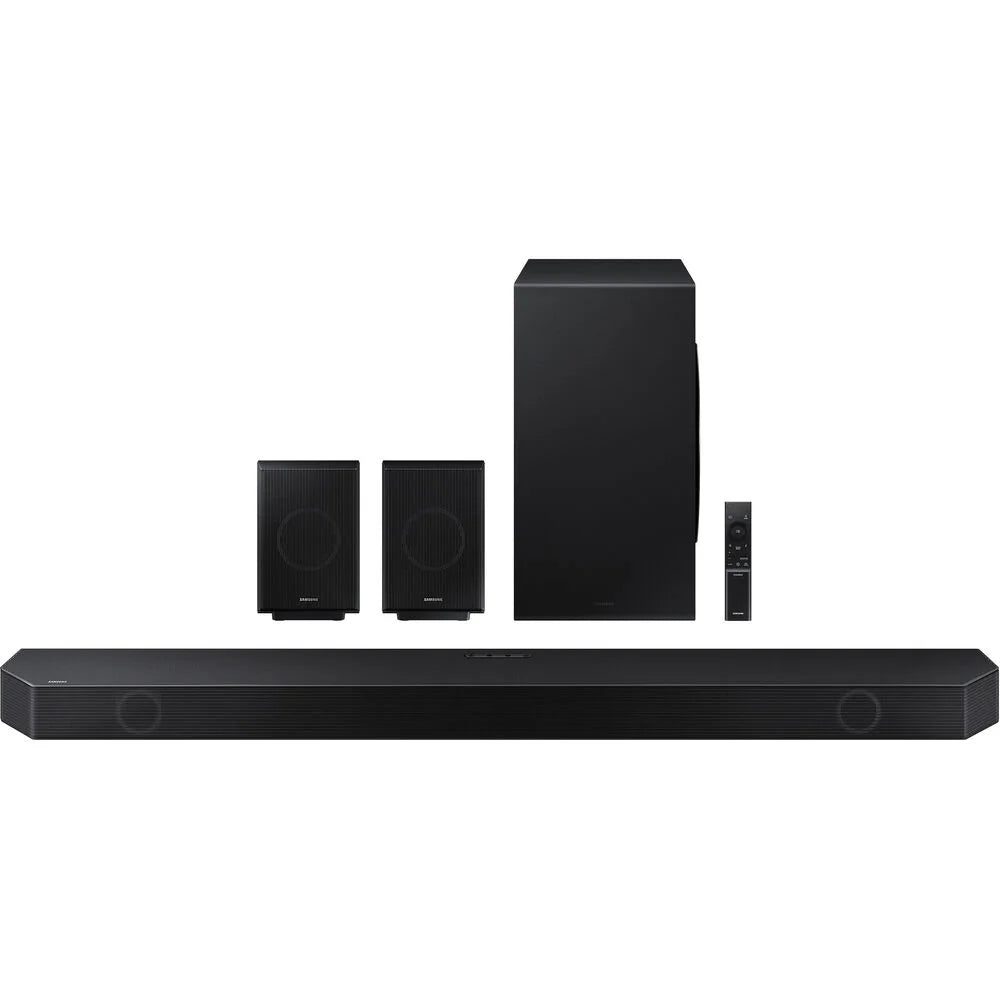 Restored Samsung - HW-Q990B/ZA 11.1.4ch Soundbar with Wireless Dolby Atmos / DTS:X and Rear Speakers - Black [Manufacturer Refurbished]
