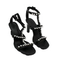 Karl Lagerfeld Paris Women's Midge T-Strap Embellished Dress Sandals (Size 10 US )