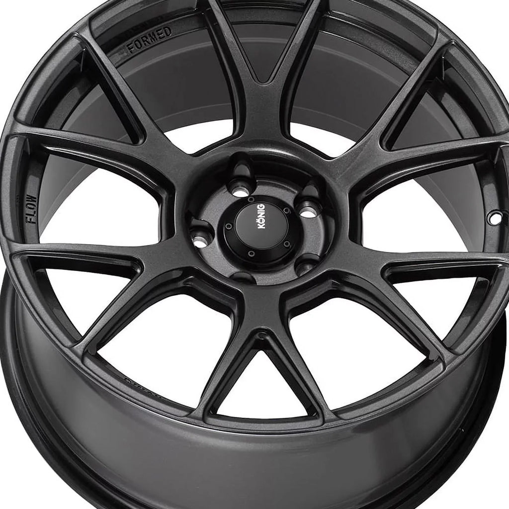 17x9 Konig 56MG Ampliform Dark Metallic Graphite Wheel 5x4.5 (40mm)