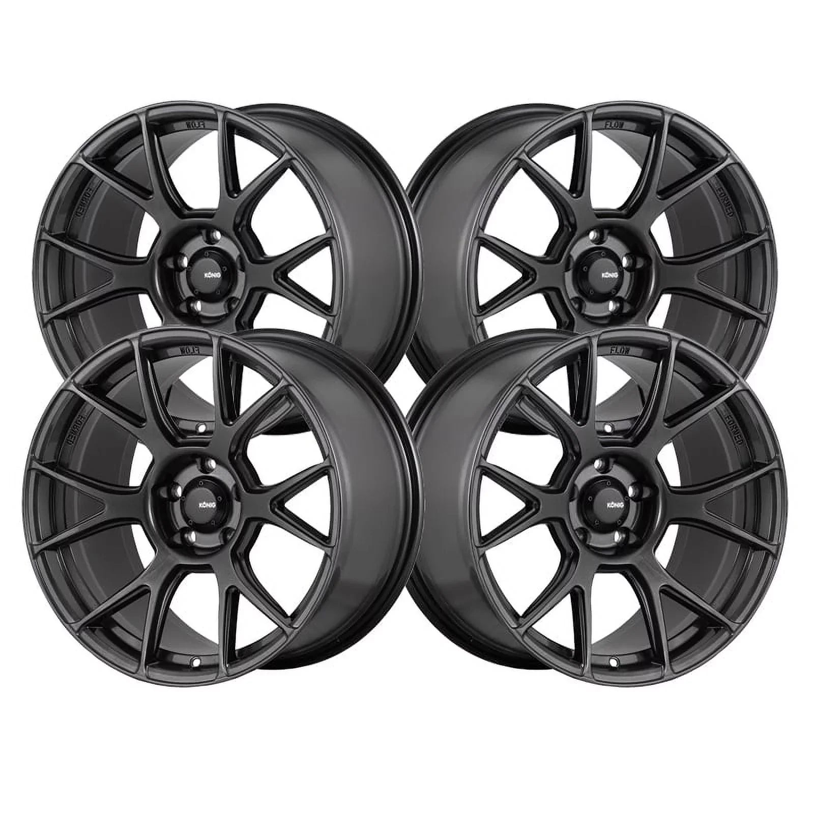17x9 Konig 56MG Ampliform Dark Metallic Graphite Wheel 5x4.5 (40mm)