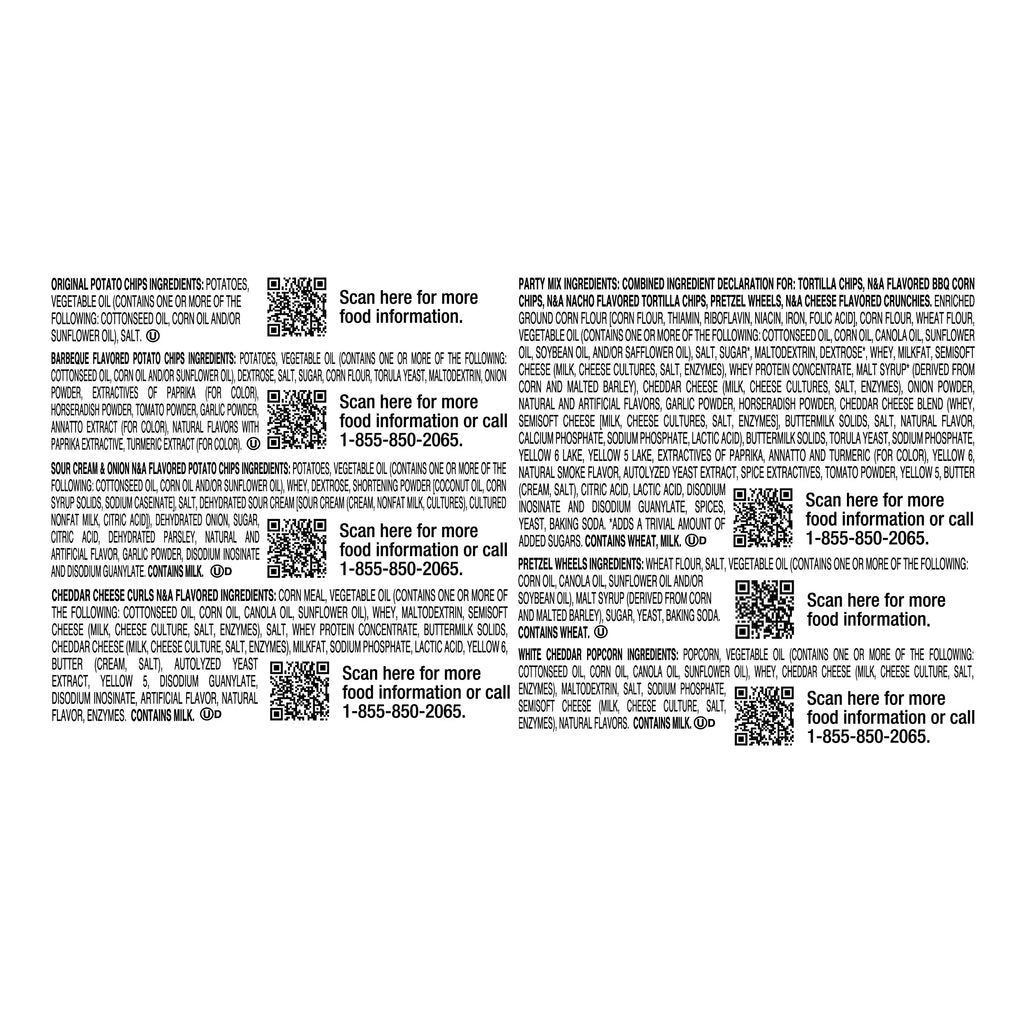Utz Snack Pack, Variety Pack, 1 oz, 18 Count