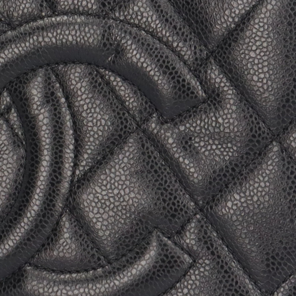 Pre-Owned CHANEL Cocomark Matelasse Shoulder Bag Caviar Skin A67294 Black Women's Chain BRB10010000013230 (Good)