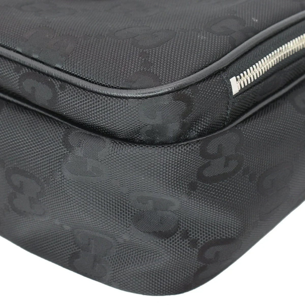 Pre-owned GUCCI Off The Grid GG Monogram Nylon Shoulder Bag Black 625858