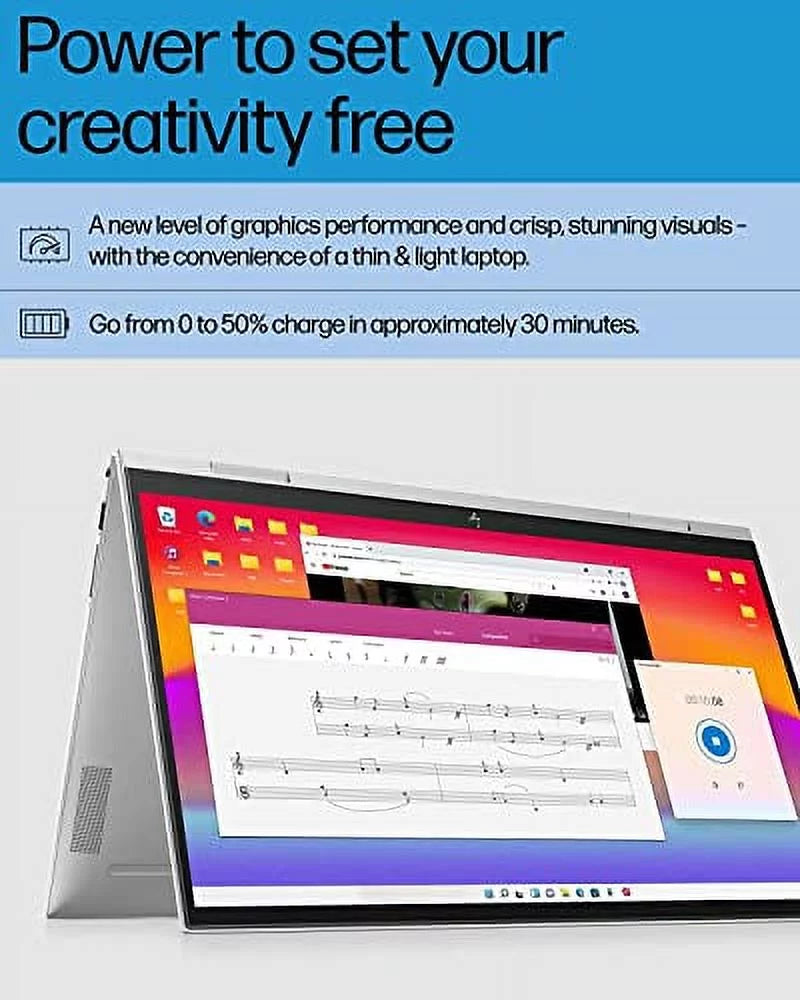 HP 2022 Latest Envy X360 2-in-1 Laptop | 15.6" FHD IPS Touchscreen | Intel 12-Core i7-1260P | 32GB DDR4 1TB NVMe SSD | WiFi 6 | Thunderbolt4 | HDMI2.1 | Backlit KB | Fingerprint | Windows 11 Home