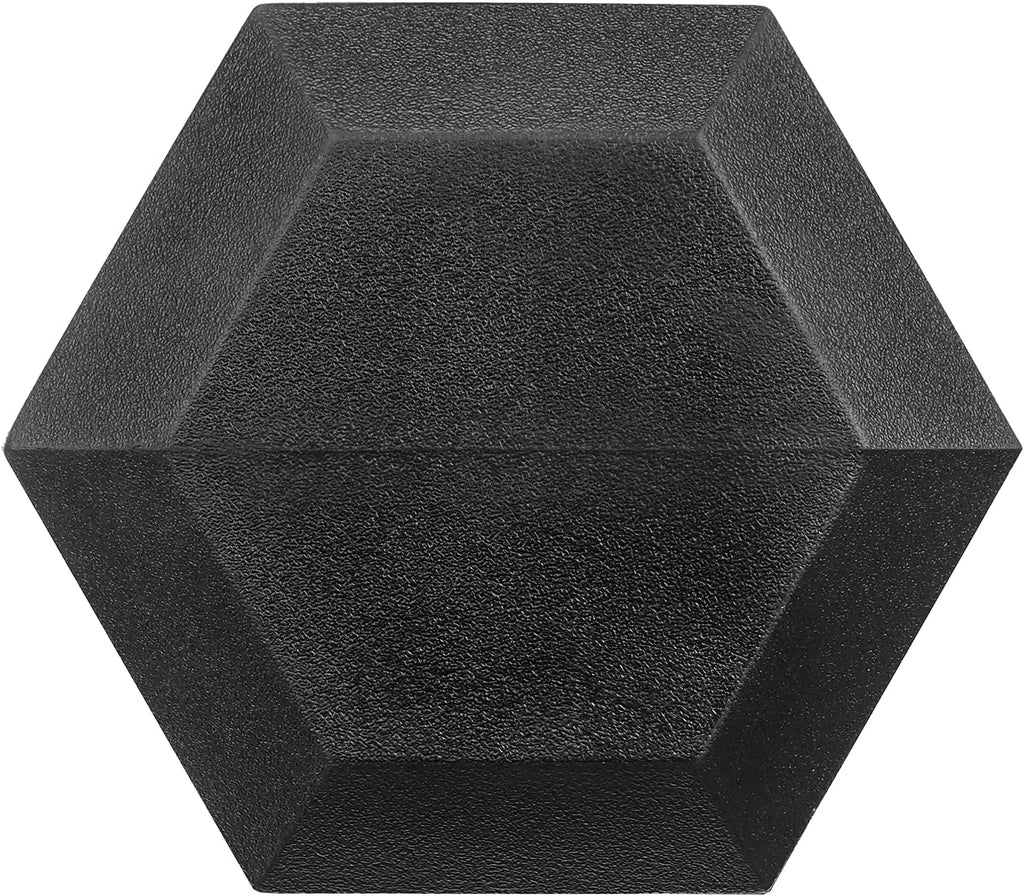 150 Pound Hex Dumbbell Set with Rubber Coated Dumbbells and Rack