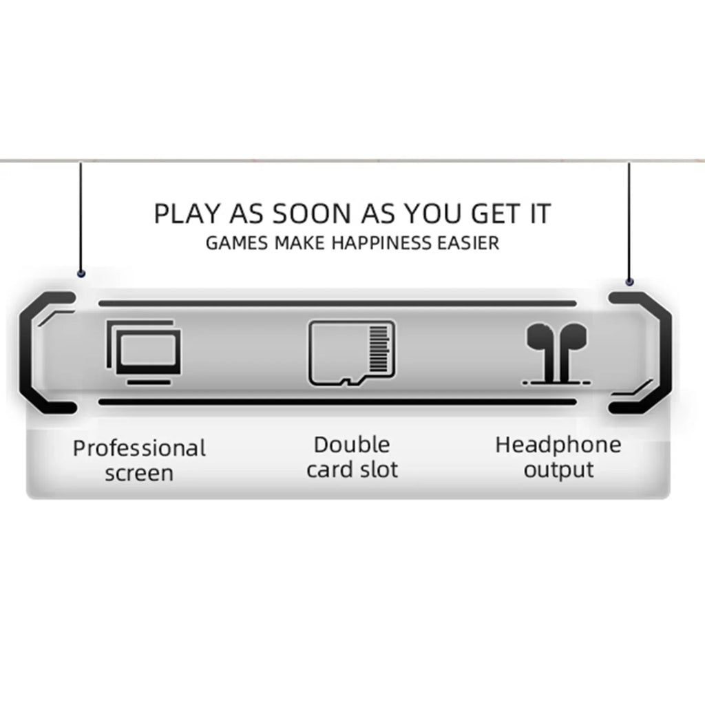 Open Source Game Console with Rechargeable Battery & Long Endurance for Extended Playtime