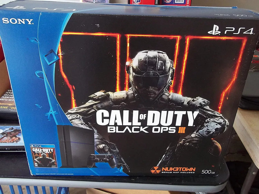 Restored Sony PlayStation 4 PS4 Console Bundle With Call Of Duty Black Ops III 500 GB COD (Refurbished)